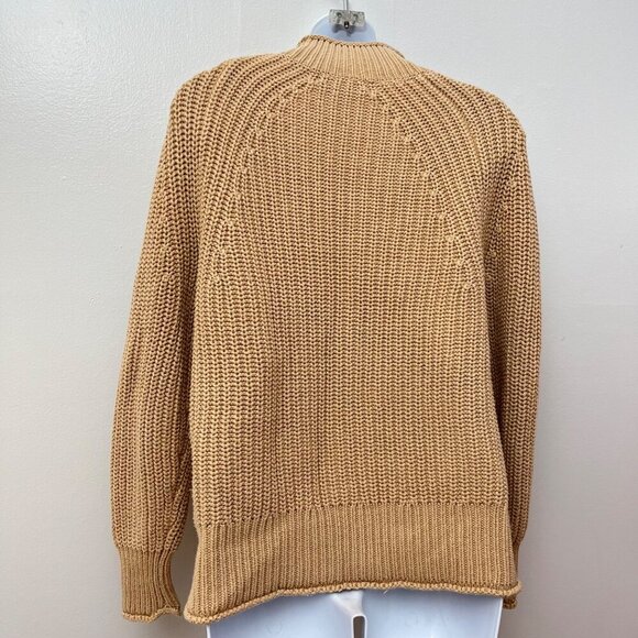 J. Crew || Relaxed Rollneck Sweater in Sandy Beach Tan Size XS - Picture 6 of 9
